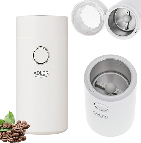 Кавомолка Adler AD 4446 white silver 75963115896 фото