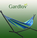 Садовий гамак Gardlov 10198 з каркасом 200&times;150 см &ndash; двомісний, сталевий, кольоровий, навантаження до 200 кг 35353535 фото 3