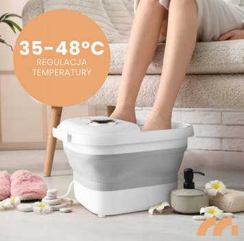 Ванночка для ніг гідромасажна MalTec PRO-Hydro500WS, 500 Вт, підігрів води, бульбашковий масаж, 6 точок масажу 9786544 фото