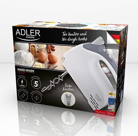 Міксер Adler AD 4201, 300 Вт, сірий 9845236951 фото