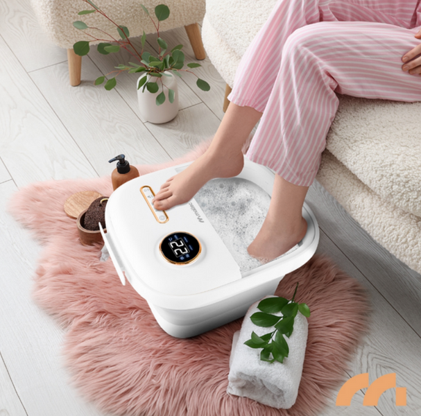 Ванночка для ніг гідромасажна MalTec PRO-Hydro500WS, 500 Вт, підігрів води, бульбашковий масаж, 6 точок масажу 9786544 фото