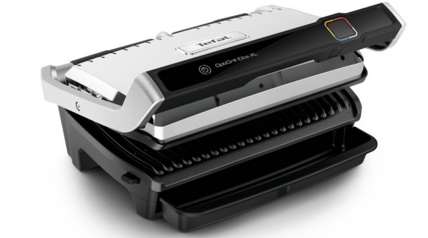 Електрогриль притискний Tefal OptiGrill Elite XL GC760D30, 2200 Вт, 16 програм, сенсор прожарки, антипригарні панелі 5696369652 фото