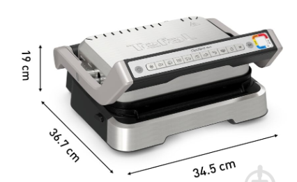 Електрогриль Tefal OptiGrill 4in1 GC774D10, 2000 Вт, 9 автоматичних програм, антипригарні панелі, форма для запікання 554152012 фото
