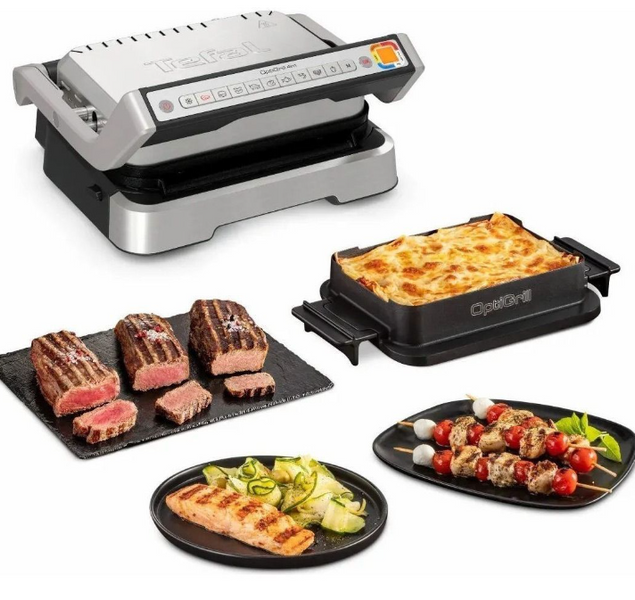 Електрогриль Tefal OptiGrill 4in1 GC774D10, 2000 Вт, 9 автоматичних програм, антипригарні панелі, форма для запікання 554152012 фото