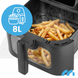 Аерогриль MalTec 114284 AirFryer2000W-8LB 8 л 2000 Вт | Мультипіч без олії з оглядовим вікном, сенсорним керуванням та 12 програма 5436453753 фото 2