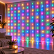 Світлодіодна гірлянда-штора 3&times;3 м 200 LED RGB 16 кольорів | USB гірлянда-завіса з пультом ДУ, 8 режимів та пам&rsquo;яттю 52156525632532 фото 2