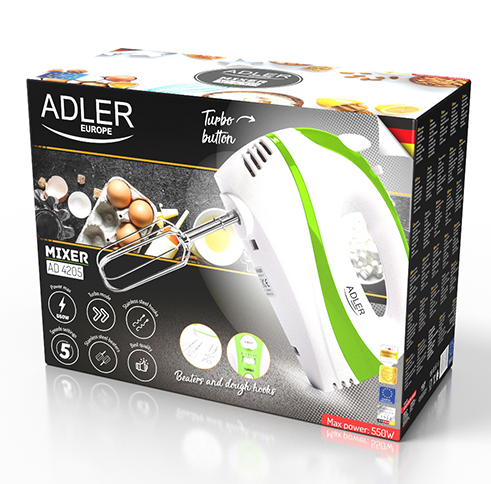 Міксер Adler AD 4205 Green, 550 Вт 85321495232 фото