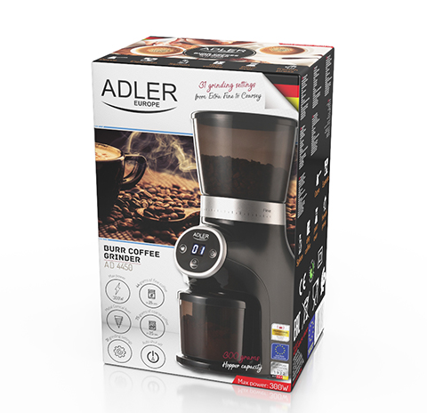 Кавомолка Adler AD 4450 Burr &ndash; професійна якість для свіжозмеленої кави 1259745632 фото