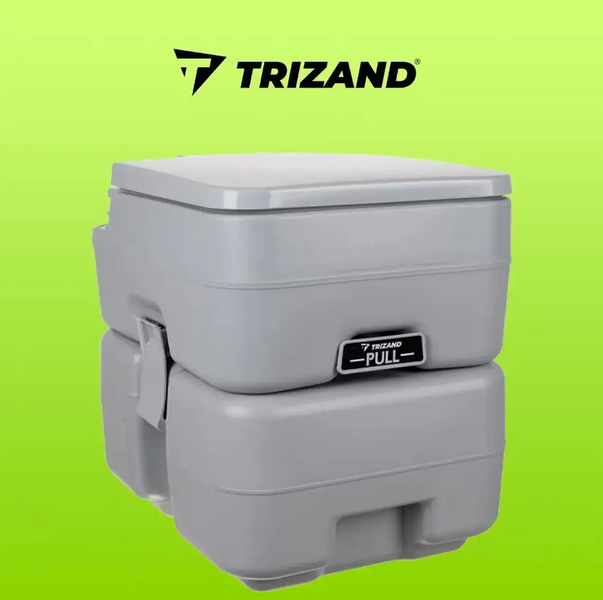 Портативний хімічний біо-туалет Trizand 24498/1035 для кемпінгу, дачі, подорожей, з баком 20 л, 41&times;36&times;30 см 35335343 фото