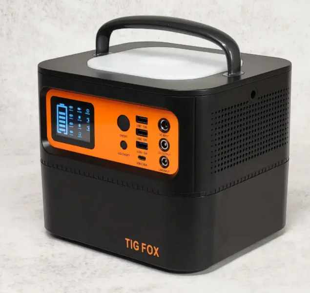 Портативна електростанція Tig Fox T500, 500 Вт (540 Wh), чиста синусоїда, літій-іонна батарея 190902 фото