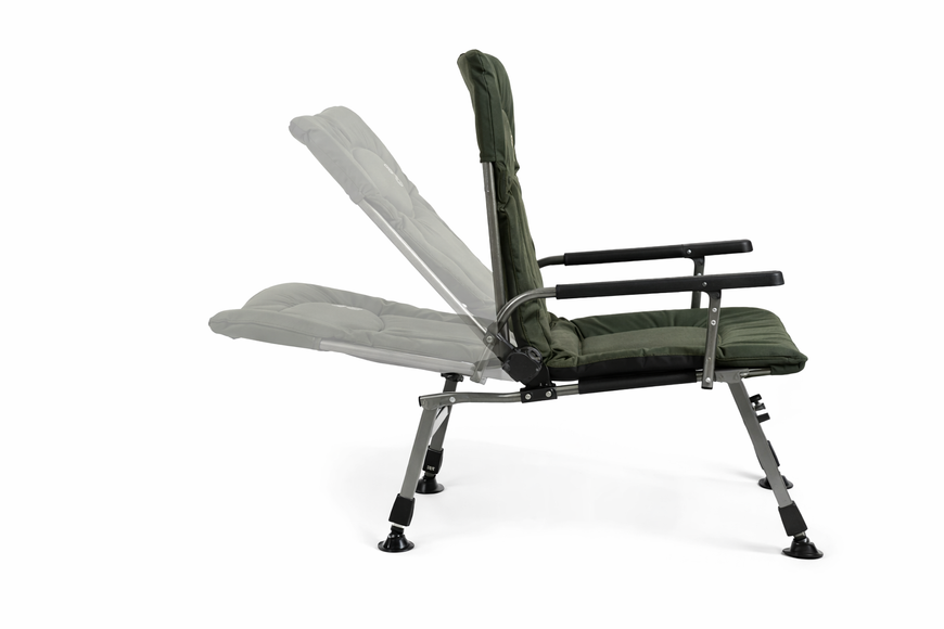 Крісло-розкладачка 2в1 трансформер M-Elektrostatyk F5R+POD, коропове, з підлокітниками, регульована спинка та ніжки, до 120 кг elekto2 фото