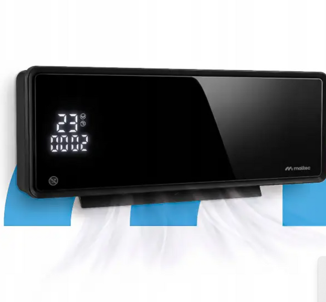 Повітряна завіса MalTec PT5800W-BL Wi-Fi 2000 Вт, PTC нагрівач, Tuya Smart, пульт, таймер, чорна 115251 09988777 фото