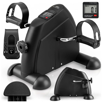 Міні-велотренажер Scoopes 114927 BodySpin Plus для рук і ніг | Педальний роторний тренажер з LCD-дисплеєм та регулюванням опору до 56215632163 фото