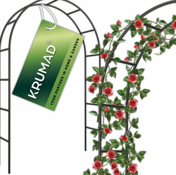 Садова пергола Krumad Terrace KMDW16, 240&times;140&times;38 см, металева арка для саду та декору рослин 34536467788 фото