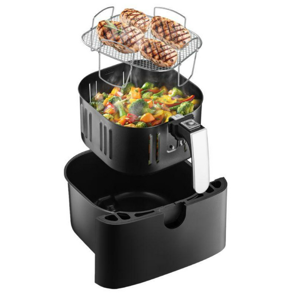 Аерофритюрниця Mozano Air Fry Master AGD/FRY/02#SRE, 1700 Вт, 8 л, електрична фритюрниця з дисплеєм та програмами приготування 3553355335 фото