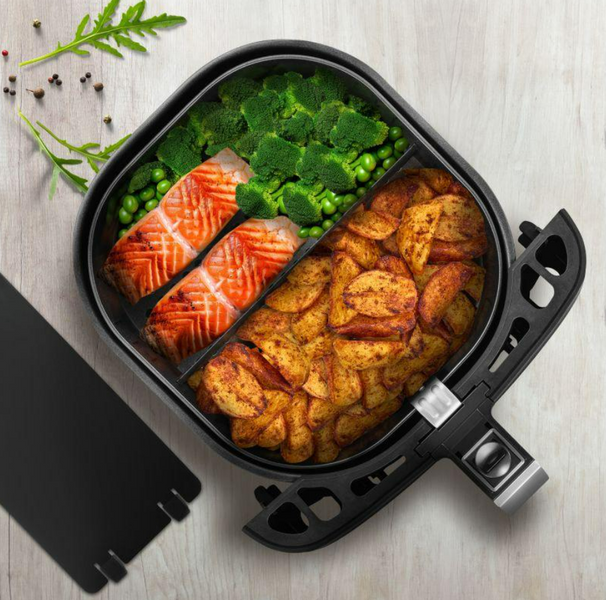 Аерофритюрниця Mozano Air Fry Master AGD/FRY/02#SRE, 1700 Вт, 8 л, електрична фритюрниця з дисплеєм та програмами приготування 3553355335 фото