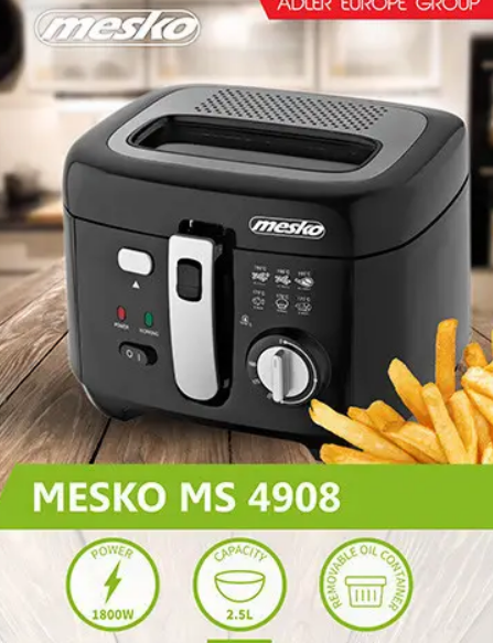 Фритюрниця Mesko MS 4908, 2,5 л 335352 фото