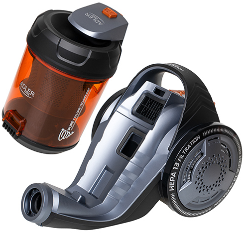 Пилосос Adler AD 7065 Cyclonic, безмішковий, 1.6 л, 17 000 Па, циклонна фільтрація 2635423 фото