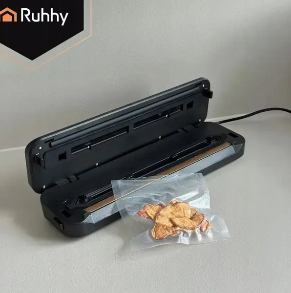 Вакуумний пакувальник Ruhhy 24755 110 Вт &ndash;80 кПа | Вакууматор для сухих і вологих продуктів з подвійним швом 30 см та ножем 353253534 фото