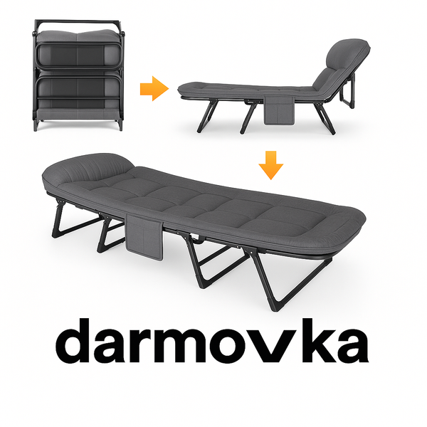 Розкладне ліжко Darmovka 180&times;60&times;30 см, залізна рама, до 150 кг rozkald180 фото