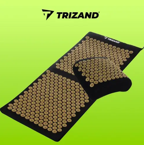 Акупресурний набір Trizand 23375: килимок, подушка та 2 масажні кульки 3343443 фото