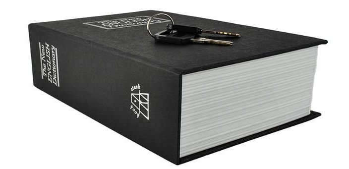 Металевий сейф-міні книга Malatec 6148, скринька для грошей та цінностей, 18&times;11,5&times;5,6 см, замок з ключем 84153626596 фото