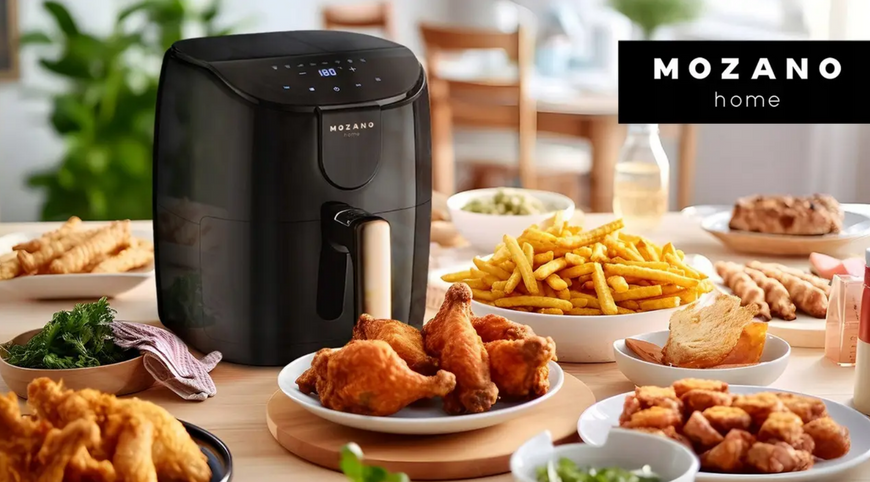 Мультипіч, аерофритюрниця Mozano Active Fryer AGD/FRY/01 Gold, 4 л, 1500 Вт &ndash; Золота ера здорового приготування 2421212 фото