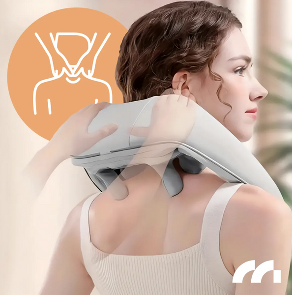 Бездротовий масажер для шиї та плечей MalTec 113497 Health PRO-Comfy25W 25 Вт | 6D масаж, підігрів, 3 швидкості, USB-C 6541563632 фото
