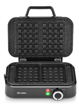 Вафельниця MalTec 114778 WM2000W 2000 Вт | На 2 великі вафлі, мармурове антипригарне покриття, регулювання температури 45453536452452 фото