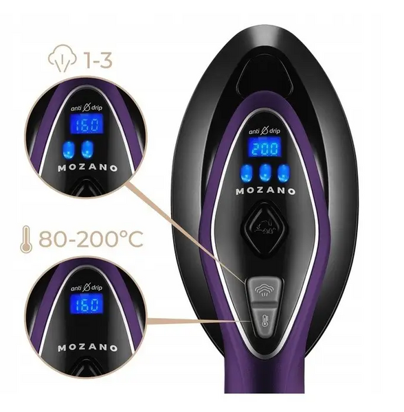 Відпарювач для одягу Mozano Smart Care 2500 Вт AGD/ST/02#FIOLET 32158746932 фото