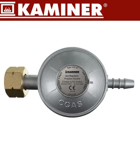 Газовий балонний обігрівач Kaminer CZ 26158, 4200 Вт, 3 режими, до 60 м&sup2;, шланг і редуктор у комплекті, складна версія SLIM 19516512365 фото
