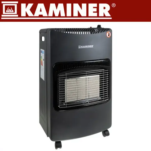Газовий балонний обігрівач Kaminer CZ 26158, 4200 Вт, 3 режими, до 60 м&sup2;, шланг і редуктор у комплекті, складна версія SLIM 19516512365 фото