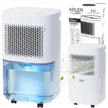 Осушувач повітря Adler AD 7917 &mdash; компресорний, 200 Вт, для приміщень до 20 м&sup2; 344334333 фото