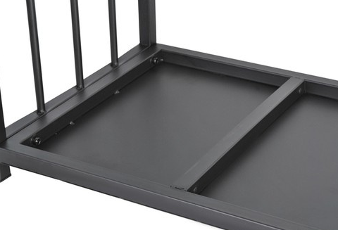 Підставка для дров Kaminer 24628, металева, чорна, 50,5&times;37&times;50 см, з ручкою, для каміна та печі 3654123252 фото