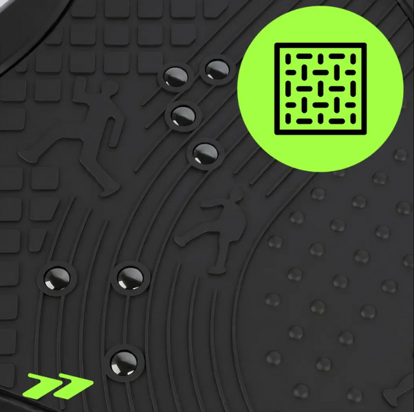 Вібраційна платформа Scoopes 115074 BodyWave Lite 150 Вт до 150 кг | Віброплатформа Bluetooth, 5 програм, пульт, еспандери 12345678 фото