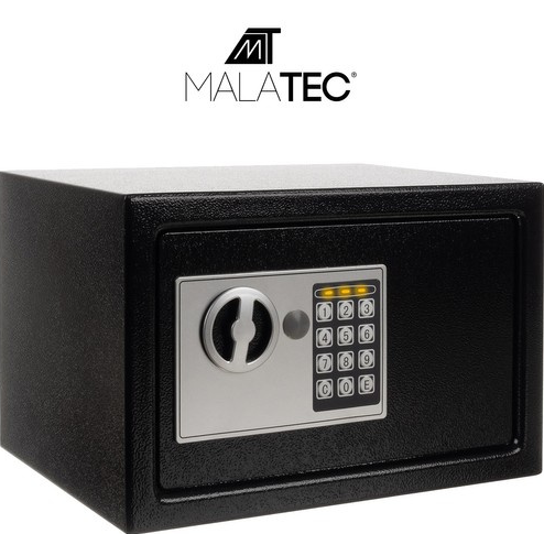 Комбінований сейф Malatec 22627, електронний кодовий замок + ключ, місткість 10 л, кріплення на стіну, чорний 455206529645 фото