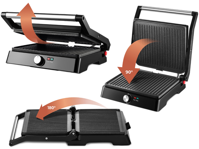 Розкладний електрогриль Mozano 2200W AGD/GR/001  2034345705 фото