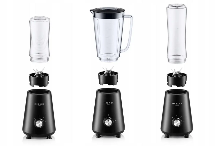 Блендер Mozano Nutri Sport 3в1 чорний 45823156974 фото