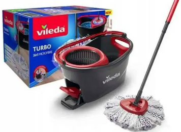 Набір для прибирання Vileda Turbo 3in1 Microfibre 167751 &mdash; швабра з відром на педалі для швидкого та зручного прибирання 6479356390 фото