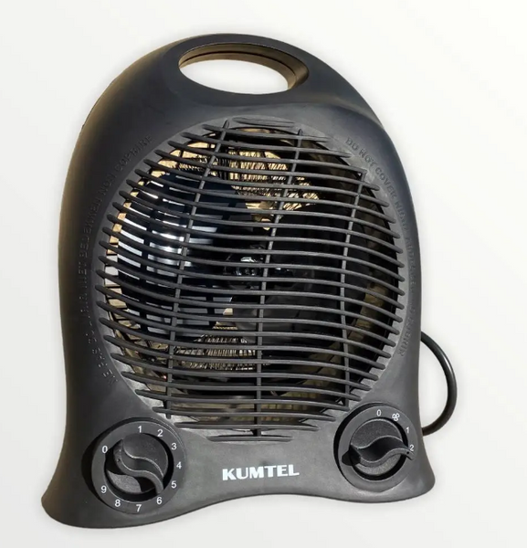 Тепловентилятор кімнатний Kumtel LX-6441 Black, 2000 Вт 9852145696 фото