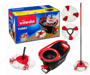 Набір для прибирання Vileda Turbo 2in1 Microfibre 163422 &mdash; швидке та ефективне миття підлоги без зусиль 244356233 фото
