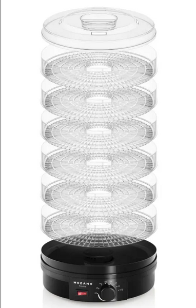 Сушарка-дегідратор Mozano Food Dehydrator &mdash; 500 Вт, 5 піддонів, механічне регулювання температури 343233245 фото