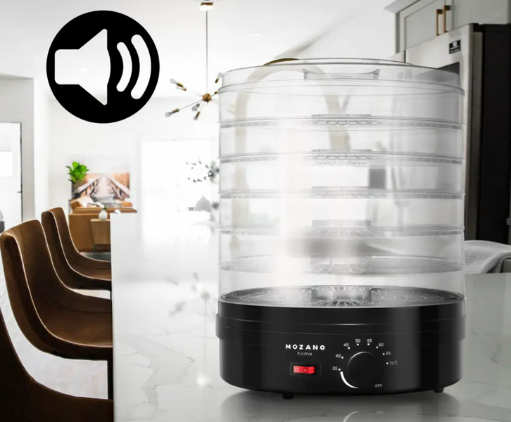 Сушарка-дегідратор Mozano Food Dehydrator &mdash; 500 Вт, 5 піддонів, механічне регулювання температури 343233245 фото