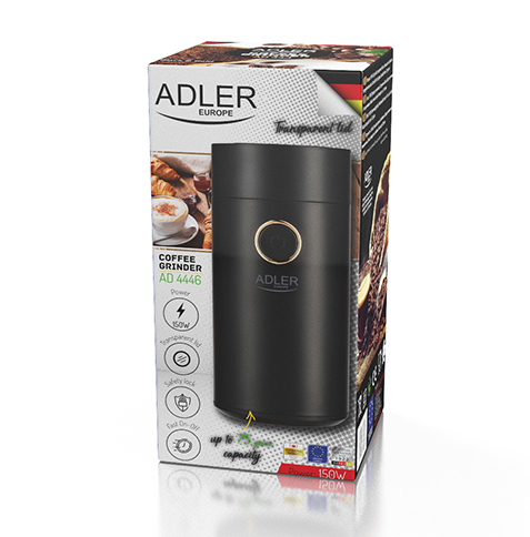 Кавомолка Adler AD 4446 чорна 45963215879 фото