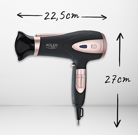 Фен Adler AD 2248 2200W ION Black 63425946210 фото