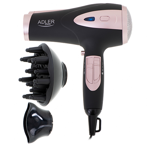 Фен Adler AD 2248 2200W ION Black 63425946210 фото