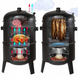 Коптильня 3в1 MalTec Curron SmokeHouse GM8000 108085, вугільний гриль, мангал, вогнище, з термометром 83645387 фото 2
