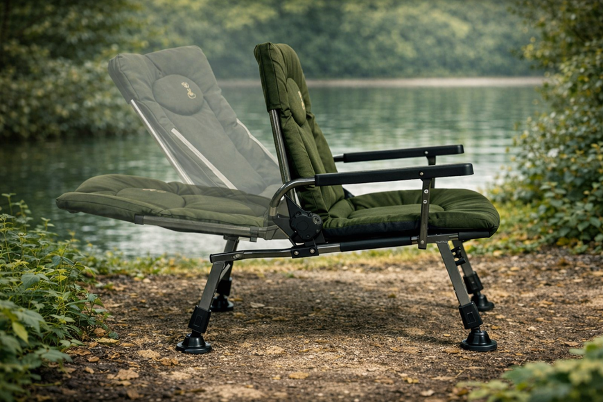 Крісло-розкладачка 3в1 M-Elektrostatyk F5R ST/P + POD, зі столиком, тримачем вудки та підставкою для ніг, до 110 кг elekto6 фото
