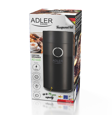 Кавомолка Adler AD 4446 black silver 9874563215 фото