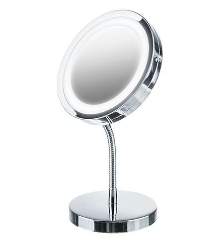 Косметичне дзеркало з підсвічуванням Adler AD 2159, LED, 3-кратне збільшення, портативне 145965223 фото
